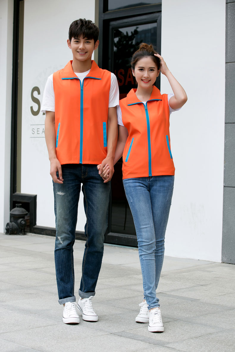 超市商场男女销售员印字工作服马甲志愿者婚庆公司马甲定制logo(图67)