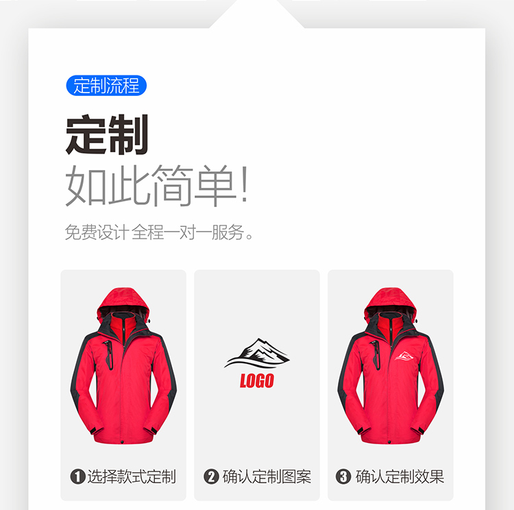 1574305200371804.jpg 冲锋衣定制印logo户外运动登山服三合一两件套男女装秋冬工装外套(图2)