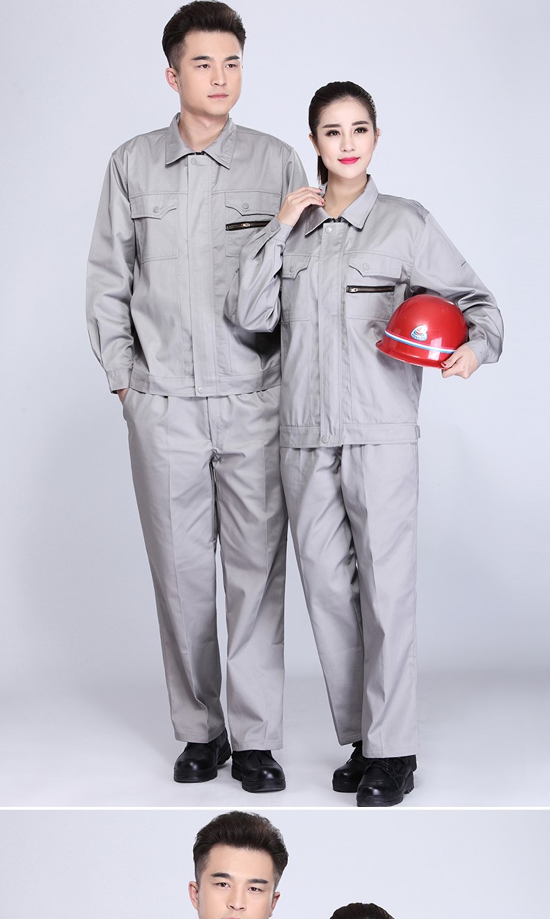 春秋长袖防静电工作服套装男耐磨电工劳保服电子厂工厂车间加油站(图16)