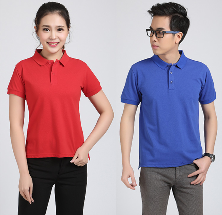 定制POLO衫广告文化衫定做短袖工作服班服翻领T恤印字LOGO团体服(图8)