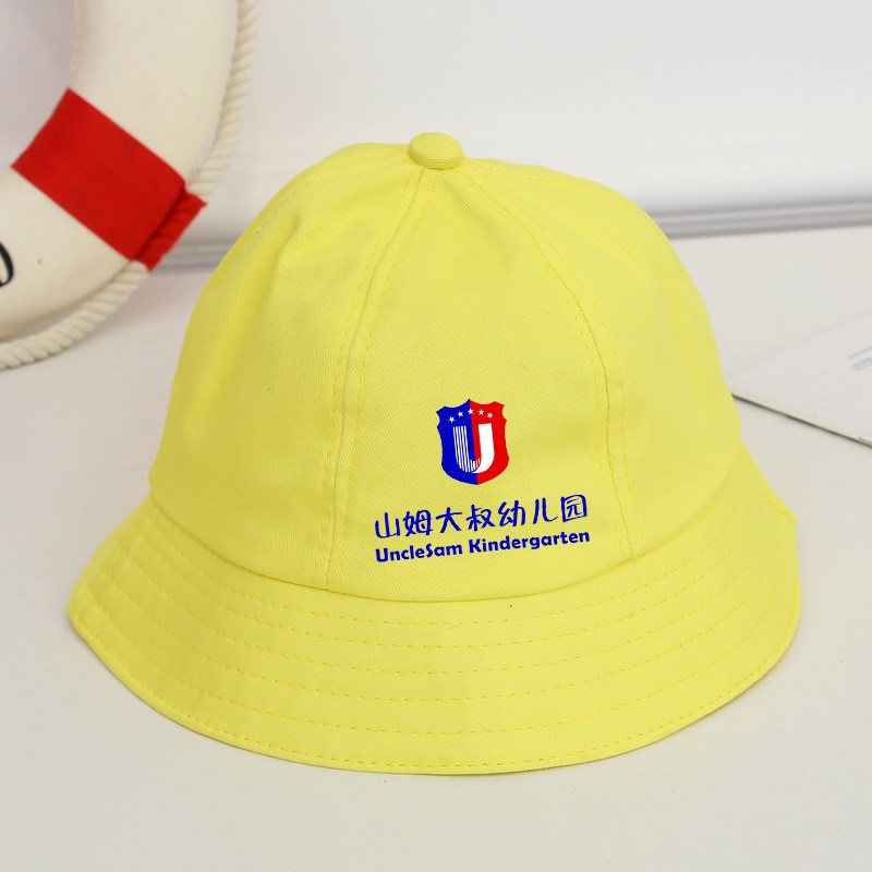 1574416661235983.jpg 幼儿园秋冬帽子定做日本小朋友小学生安全小黄帽儿童渔夫帽定制男(图3)