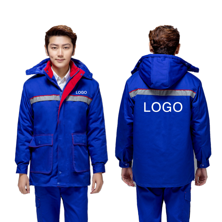 工作服冬装 棉服加厚防静电棉衣长袖中石化中石油套装(图6)