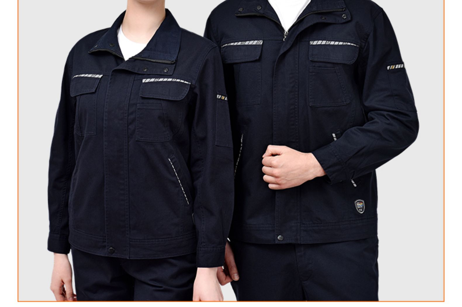 纯棉秋冬季长袖工作服套装男士维修汽修服全棉电焊防烫阻燃劳保服(图29)