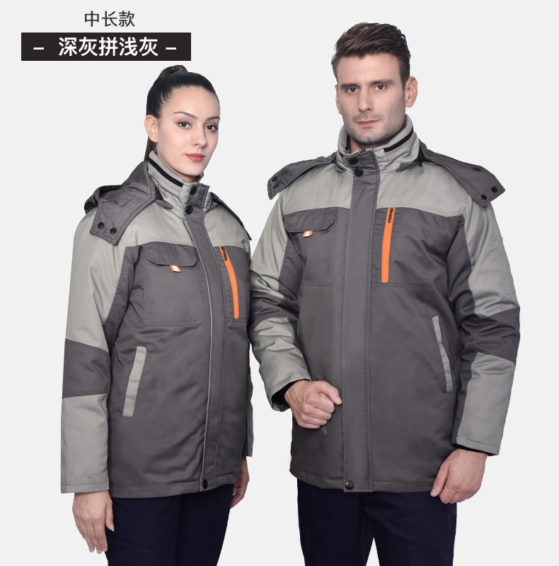工作服棉衣男女冬季加厚棉服套装车间保暖防寒劳保棉袄冬装定制(图26)
