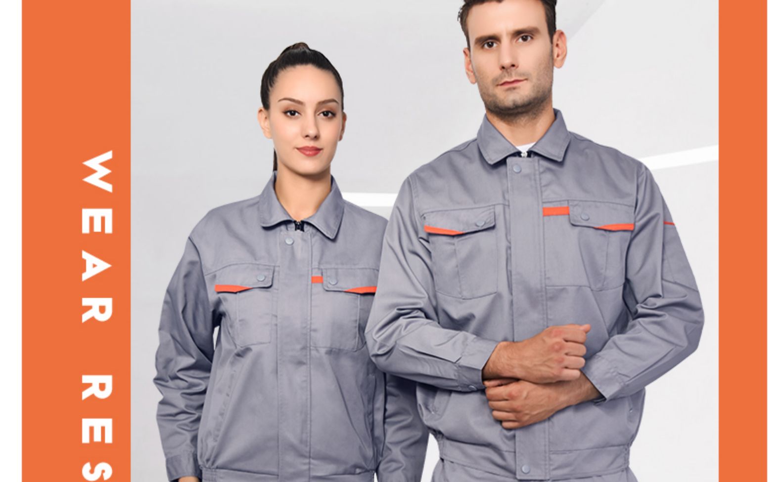 长袖工作服套装男士工地工厂车间加厚耐磨劳保服汽修定制工装(图19)