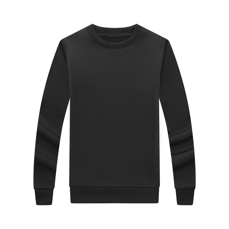 纯棉圆领卫衣工作服定制logo加厚企业文化衫定做无帽广告团体服装(图24)