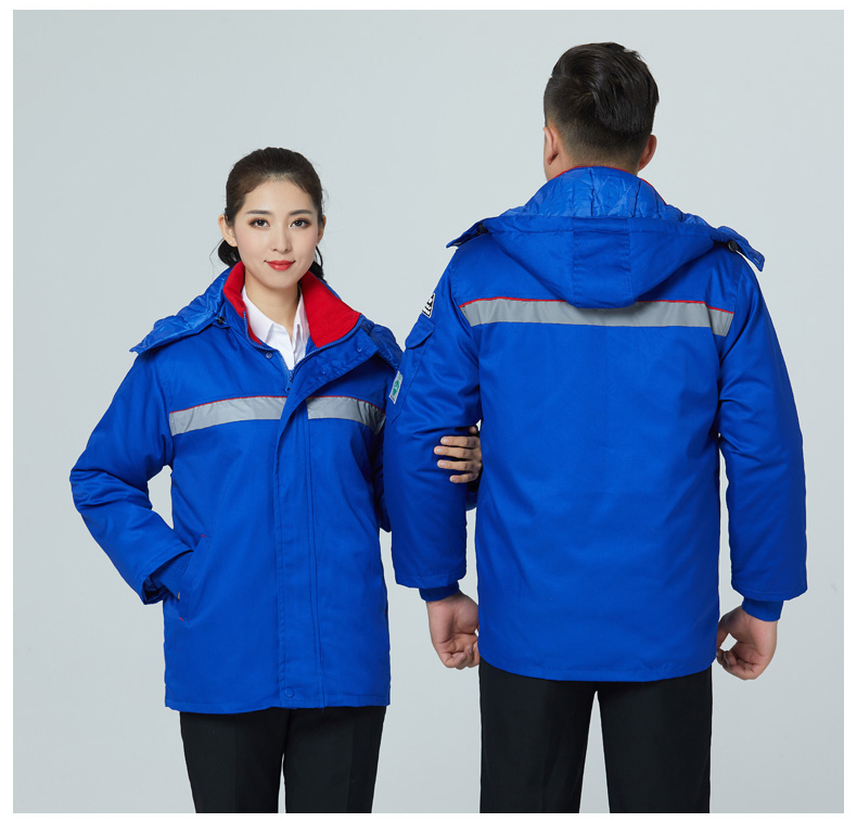 防静电棉衣工作服男石化加厚棉服冬季防寒加油站工装劳保服(图11)