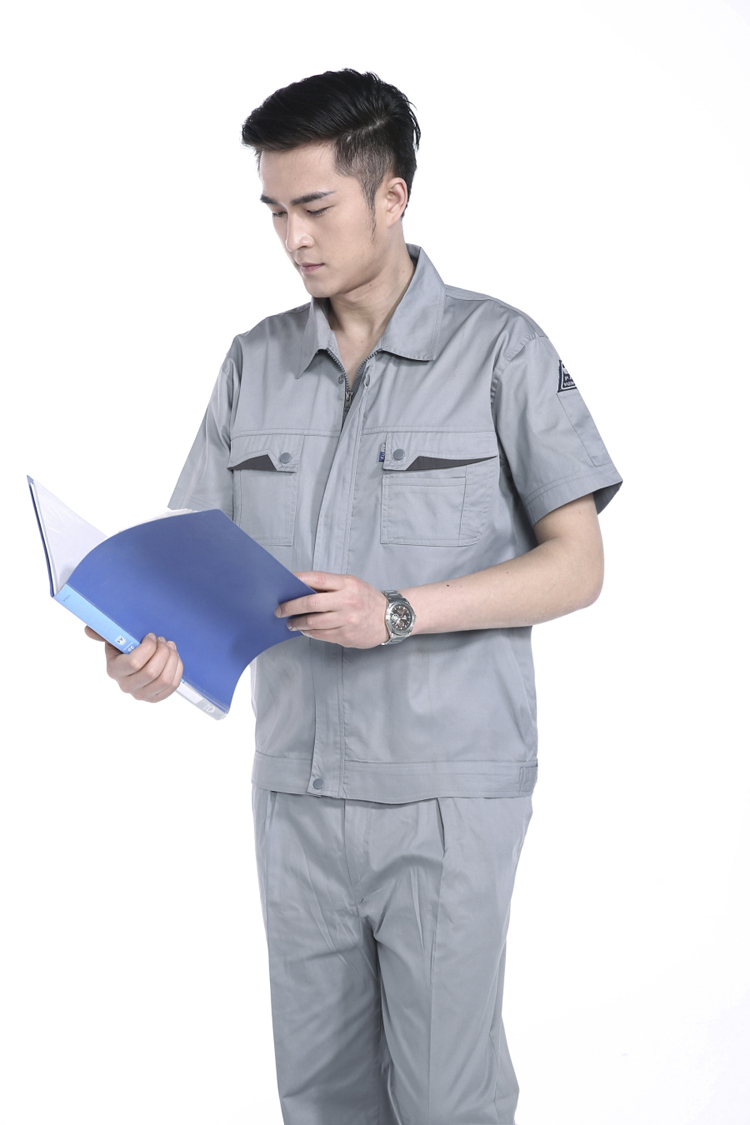 1574004159886497.jpg 短袖工程服套防静电工服 劳保工作服 维修4S汽修服 工装制服(图7)