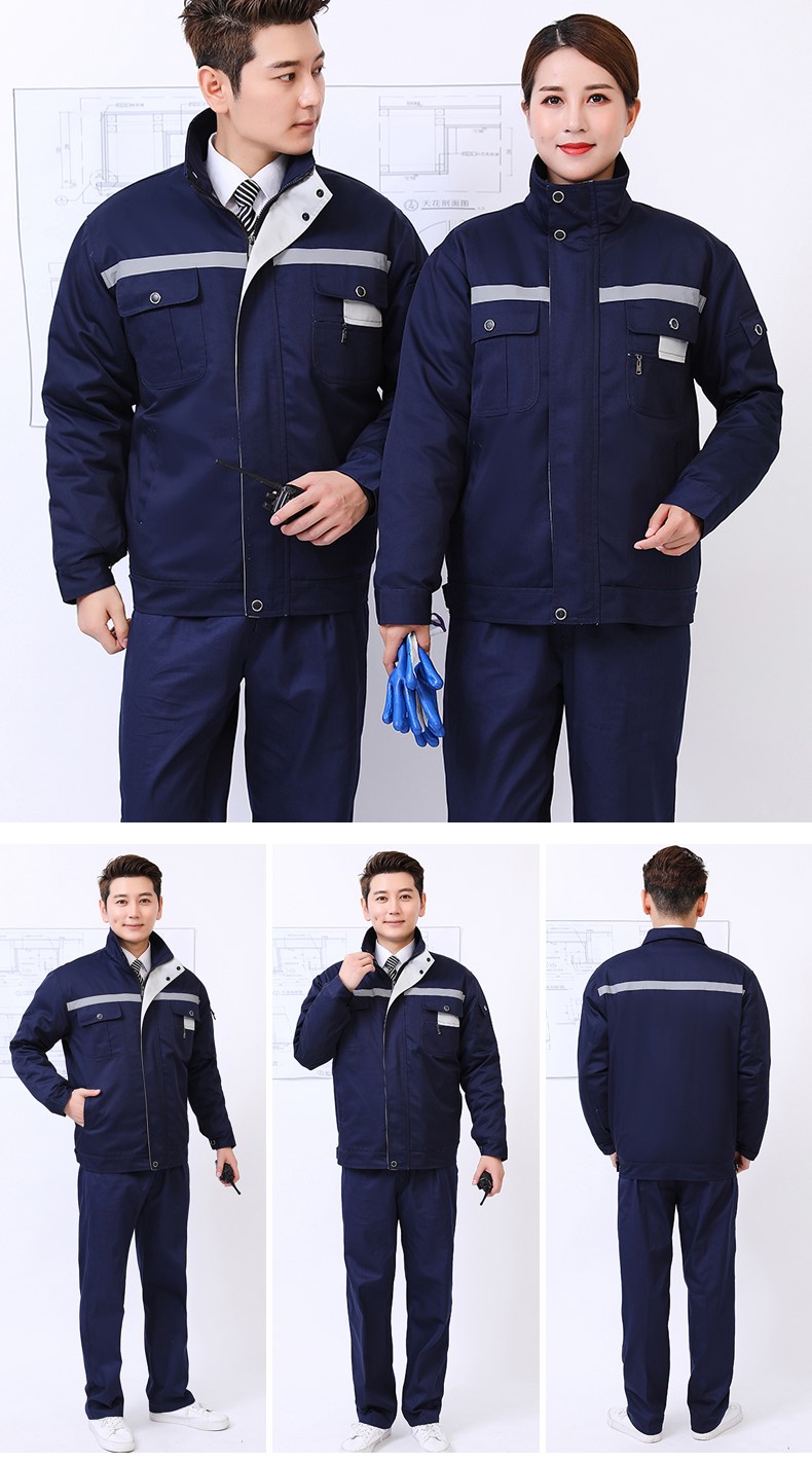 冬季工作服套装男棉衣棉袄加厚保暖劳保定制可拆卸汽修厂防寒耐磨(图20)