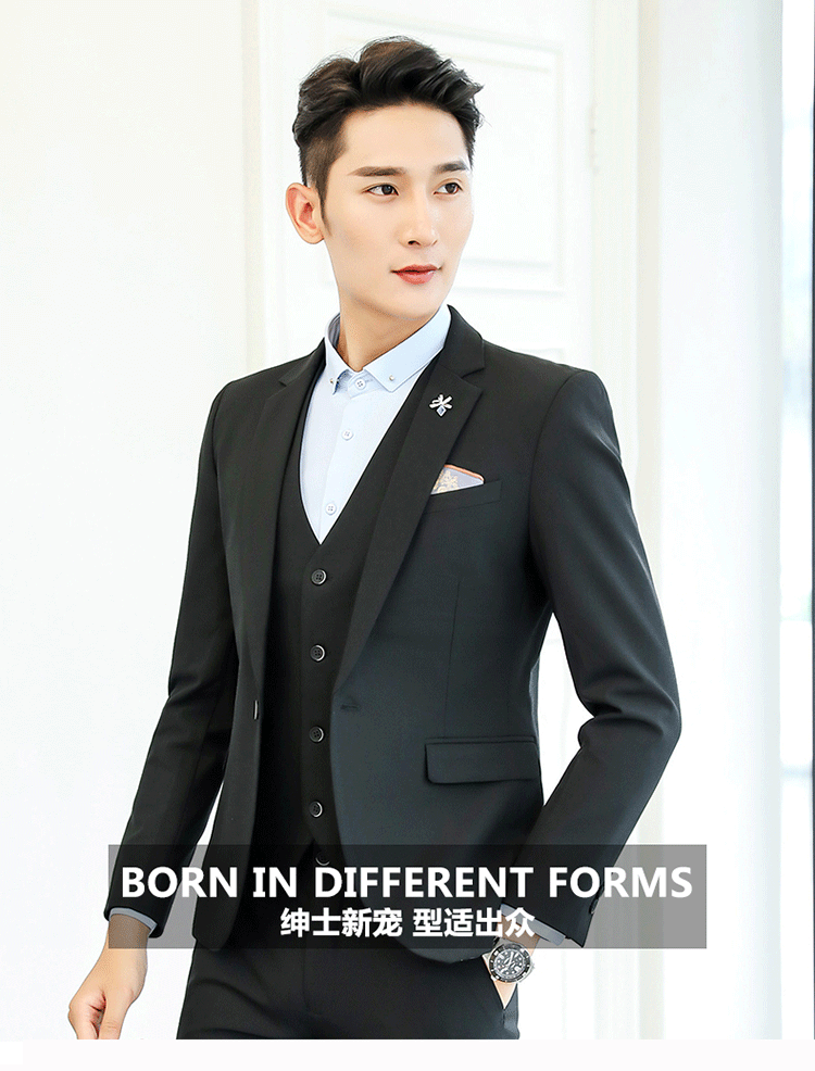 8898#时尚男西装套装(图1)