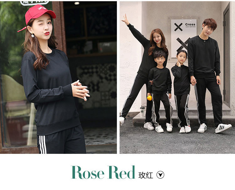 亲子活动团体纯色圆领广告衫长袖 定制学生班服卫衣 2019新款(图9)