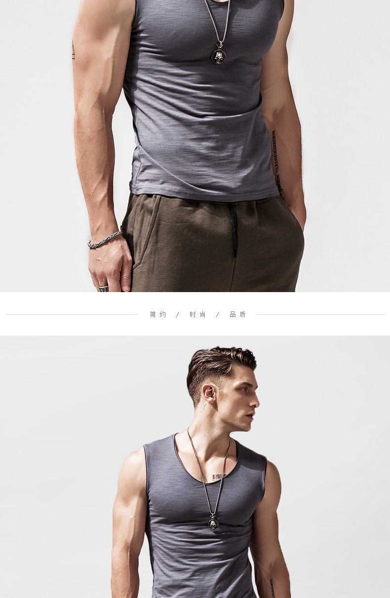 1575165625844631.jpg 宽肩背心男修身型V领棉打底汗青年运动跨栏紧身无袖T恤男夏季潮流(图11)