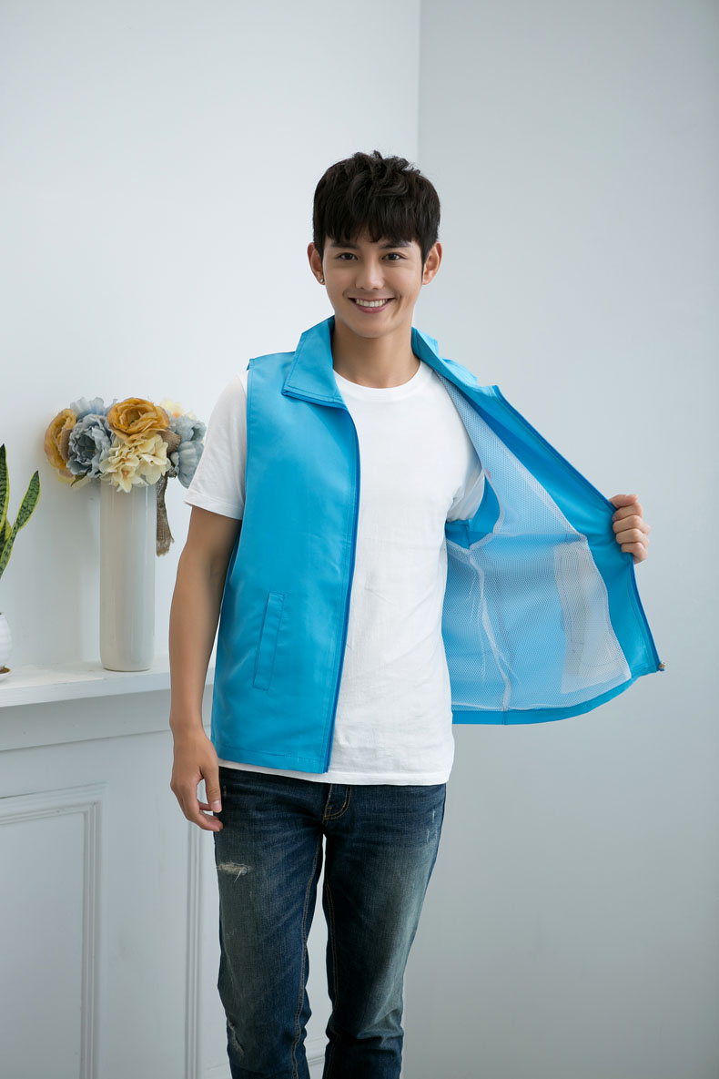 超市商场男女销售员印字工作服马甲志愿者婚庆公司马甲定制logo(图6)