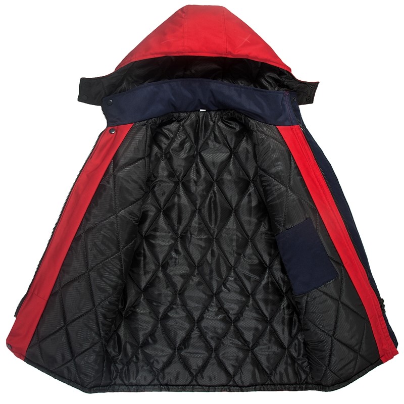 工作服棉衣防寒劳保加厚工程服冬装汽修维修师男厂服反光条棉袄(图1)