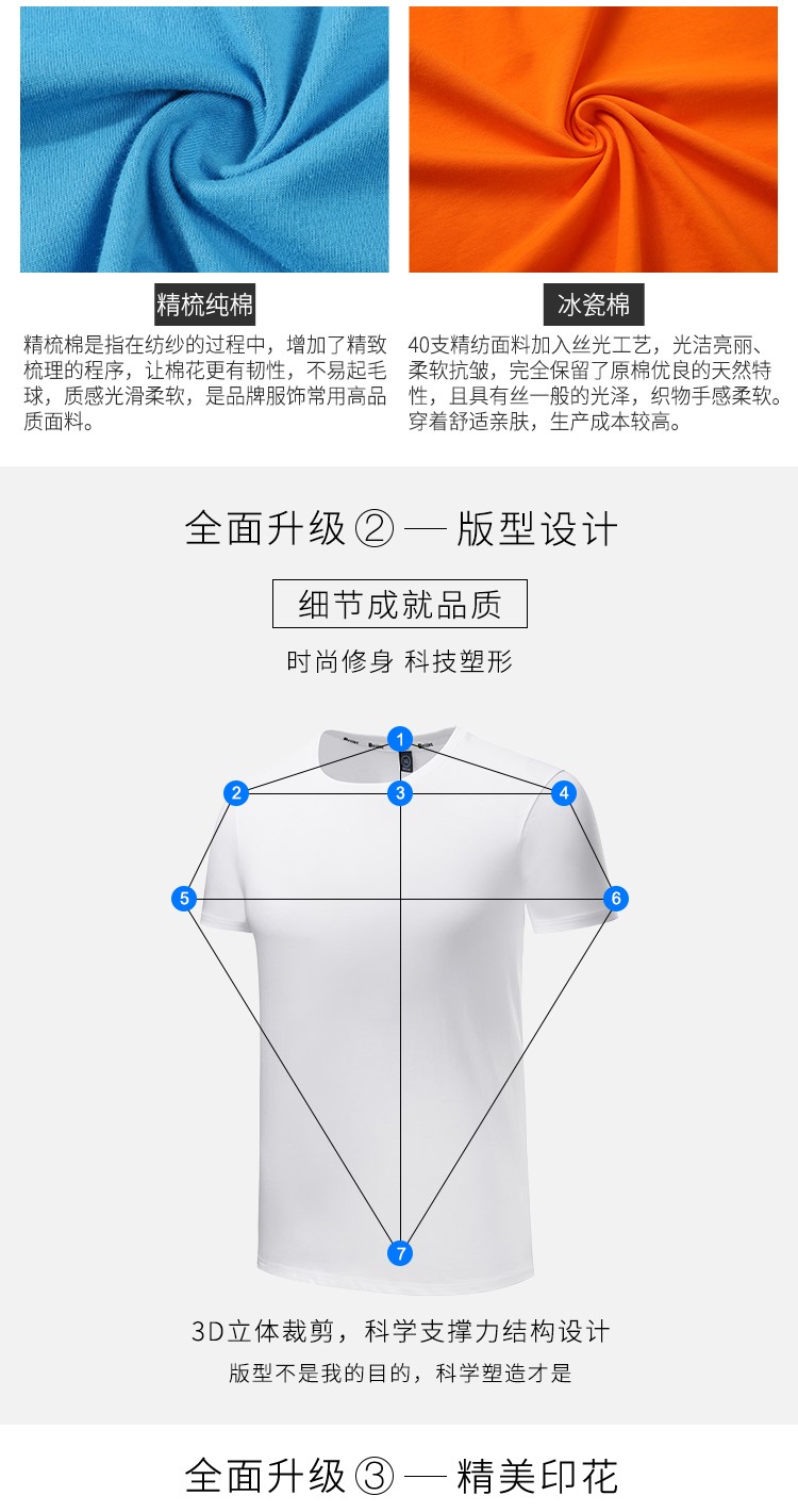 定制t恤团体衣服团建广告衫服装短袖工作服diy印字logo图班服定做(图4)