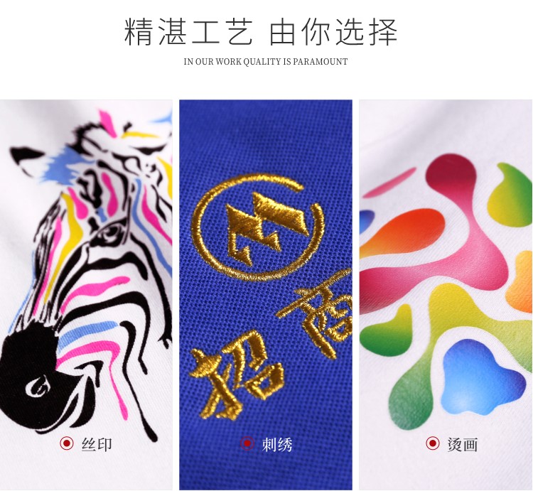 200克精梳棉圆领广告衫 班服 工作服短袖T恤 团体活动文化衫定制(图11)