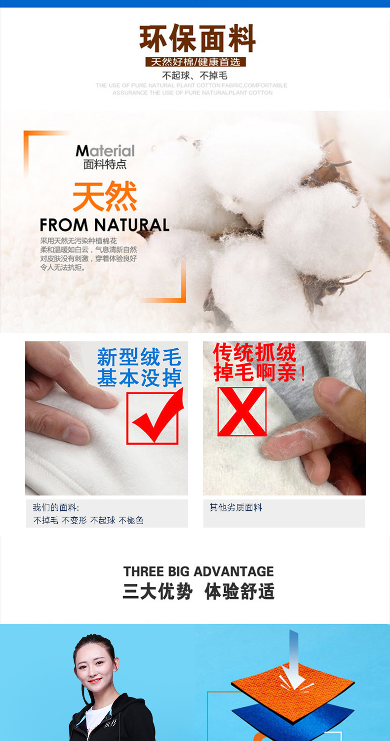 连帽拉链卫衣定制班服长袖工作服外套定做logo同学聚会团体服印字(图6)