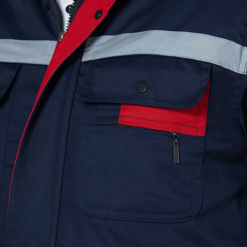 冬季工作服棉衣男加厚活里活面棉服防寒工装上衣耐磨棉袄汽修服(图3)