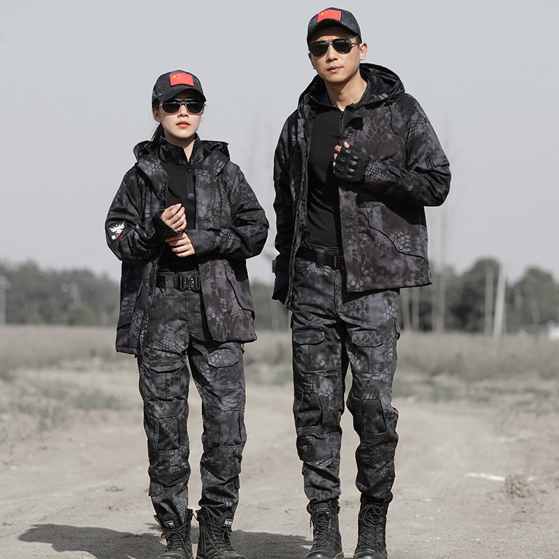1577175701270230.jpg 冬季荒漠蟒纹迷彩服军装套装男户外特种兵作训服加绒防风战术外套(图3)