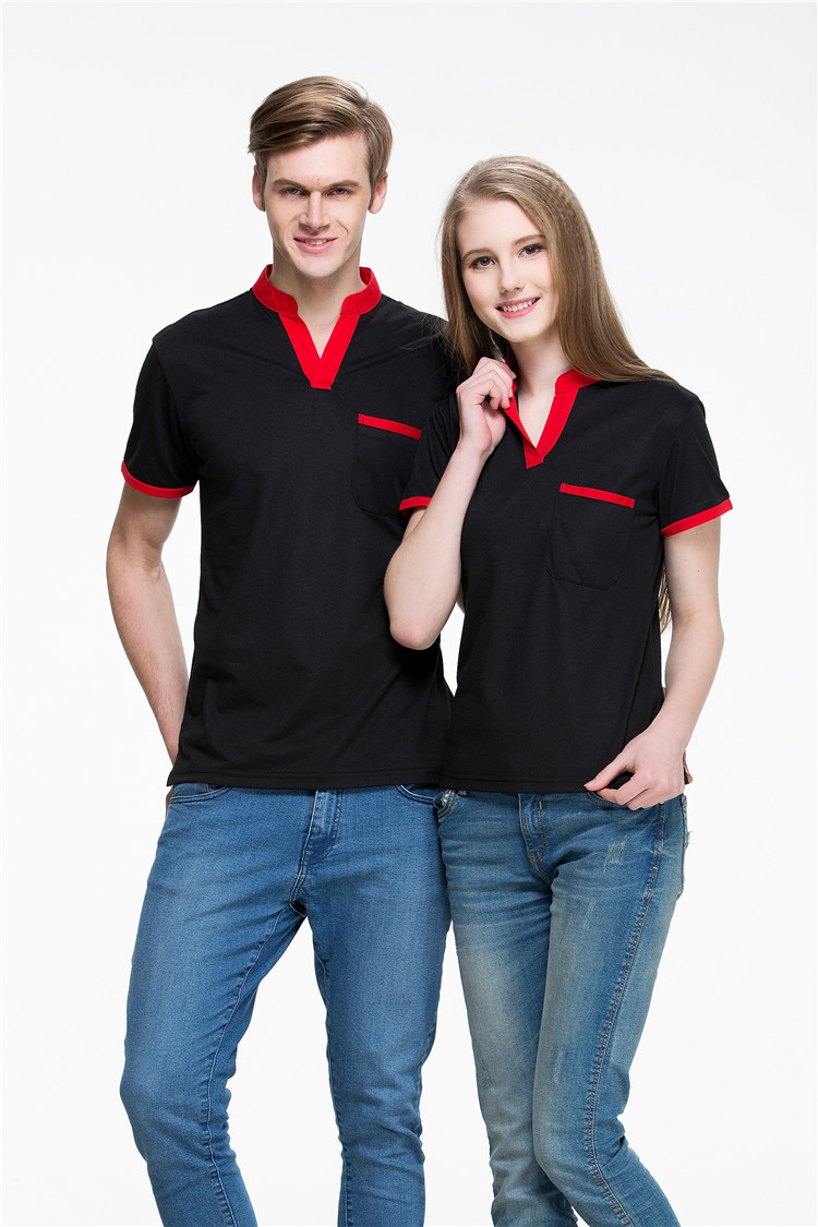 翻领工作服定做POLO衫定制短袖t恤文化广告衫DIY企业团体服印logo(图3)