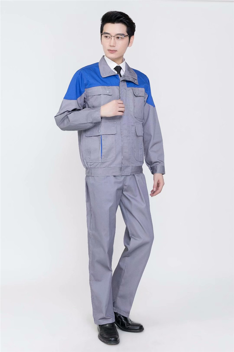 1573466618258021.jpg 长袖拼色工作服套装男定制印字救援服劳保上衣汽修服工地车间(图5)
