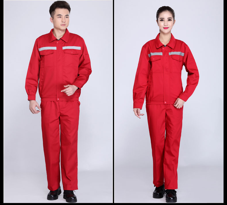 园林绿化工作服套装男士春秋反光条环卫服工程服定制反光条劳保服(图17)