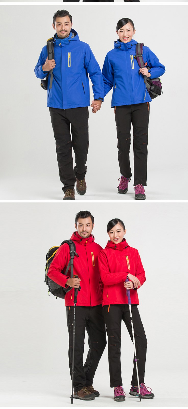 1574306225818939.jpg 定制户外纯色冲锋衣男女款两件套三合一可拆卸印LOGO印字工作服潮(图10)