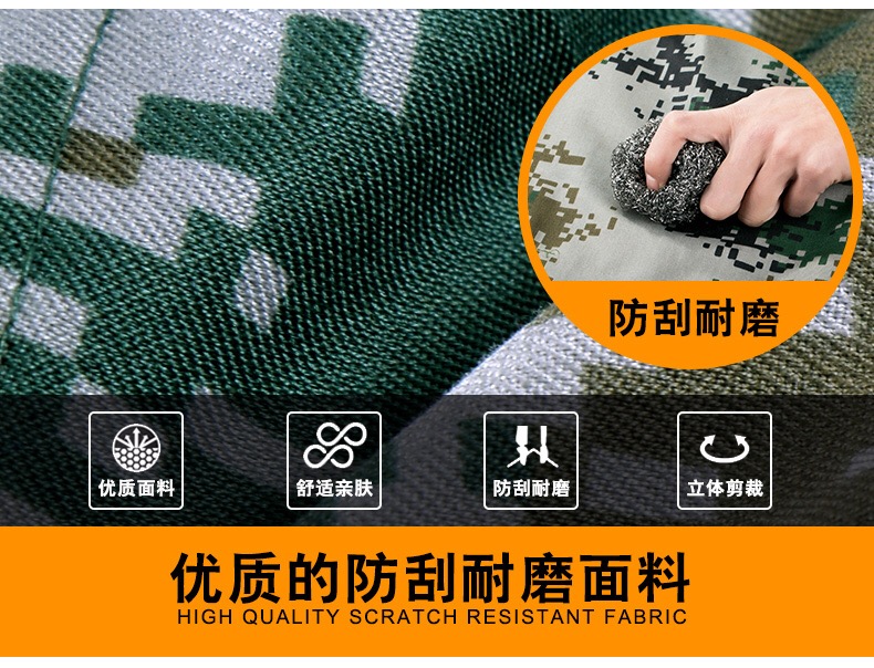 配发正品陆军夏季丛林迷彩服男女士林地荒漠数码冬迷彩作训服套装(图4)