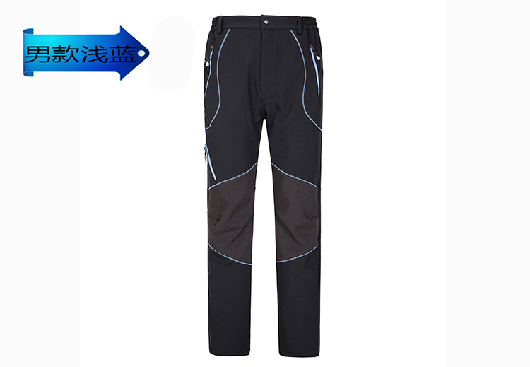 冲锋裤男加绒加厚防水防寒冬季户外宽松大码弹力小脚迷彩冲锋裤女(图28)