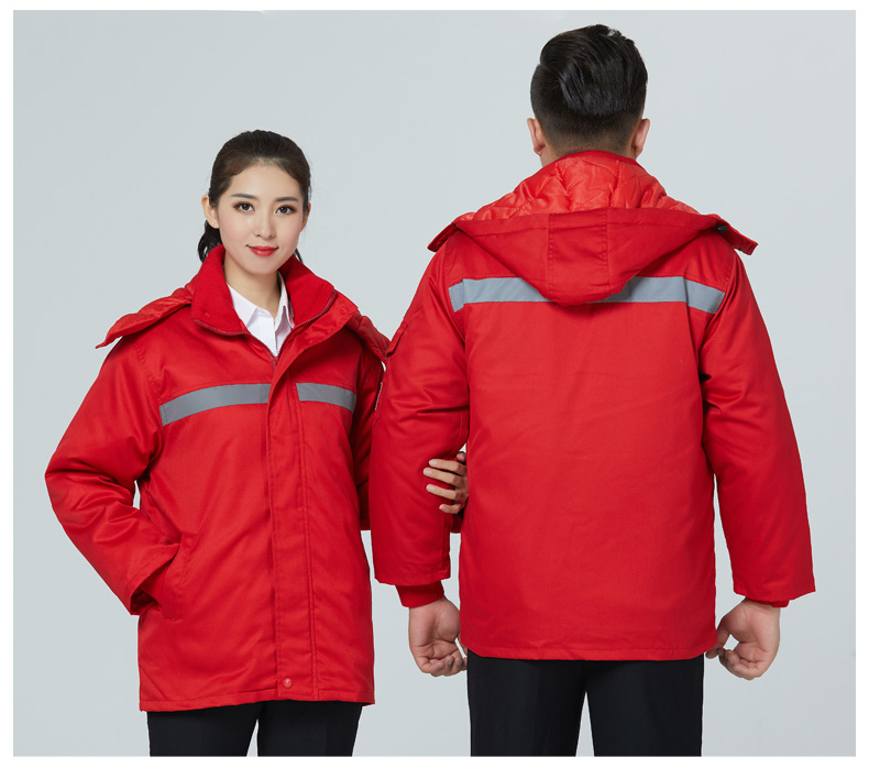 防静电棉衣工作服男石化加厚棉服冬季防寒加油站工装劳保服(图7)