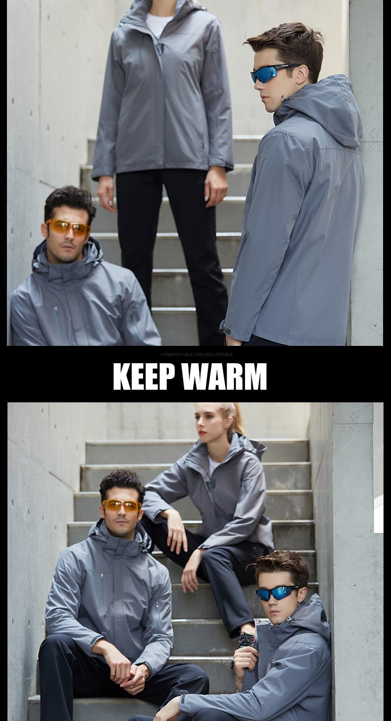 冲锋衣工作服定制三合一防风保暖外套男女工装团队服印字刺绣logo(图19)