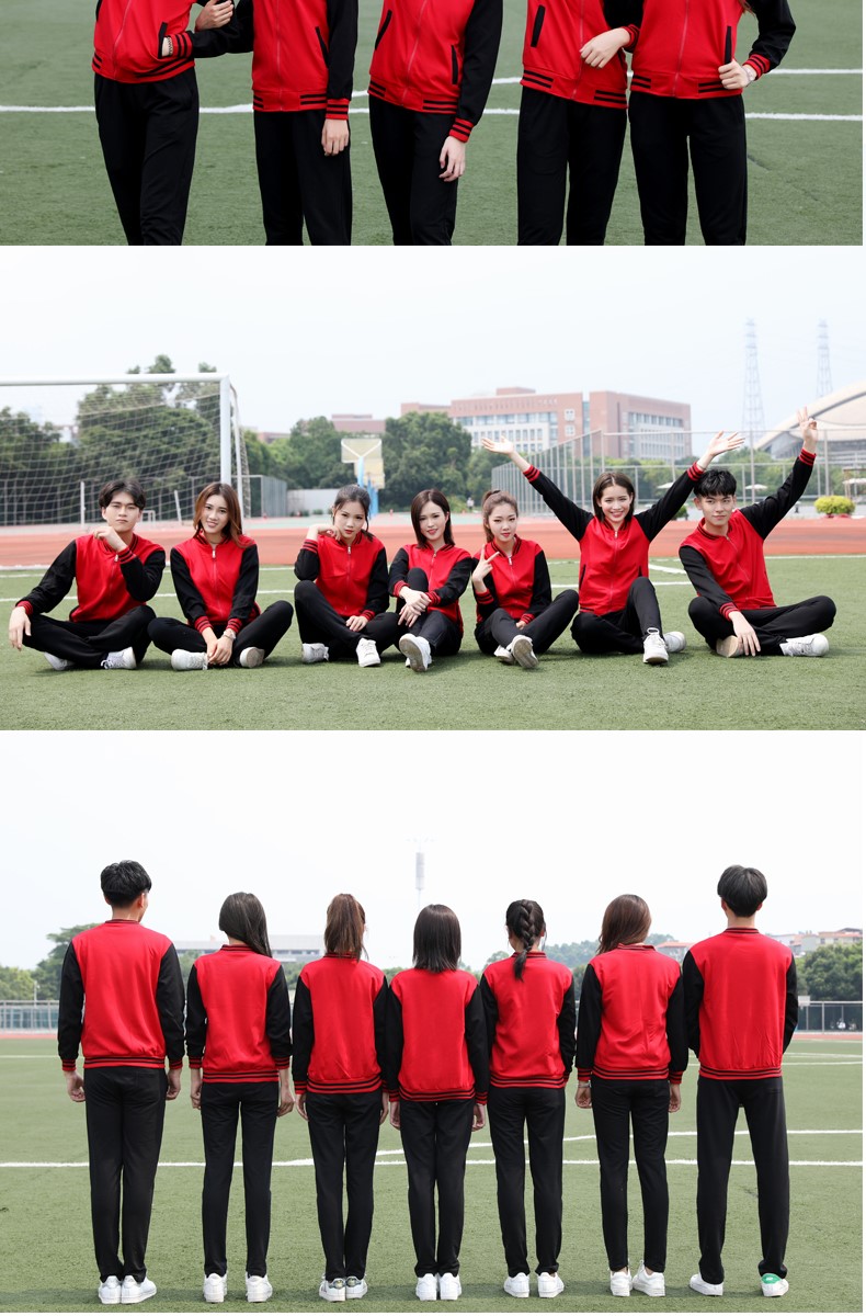 长袖立领卫衣定制酒店服务员工作服秋冬装加厚印logo超市卖场制服(图14)