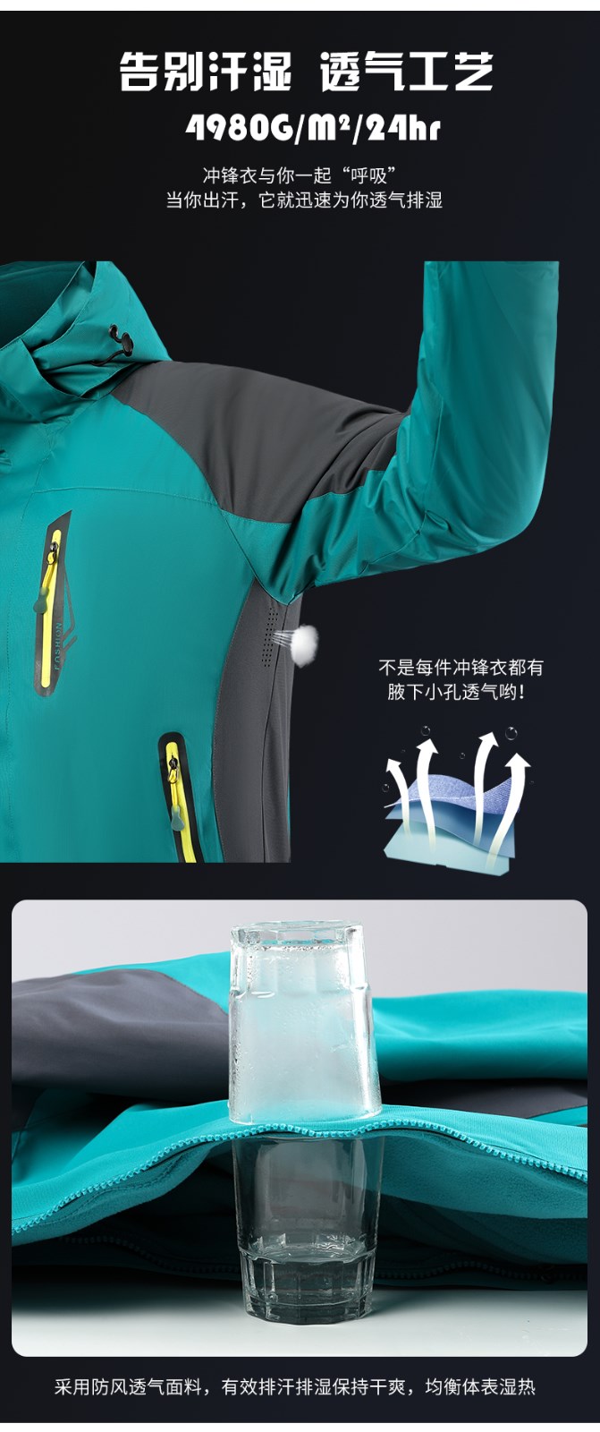 冲锋衣定制印字logo外套工装卫衣班服加绒登山防水冬季工作服定做(图8)