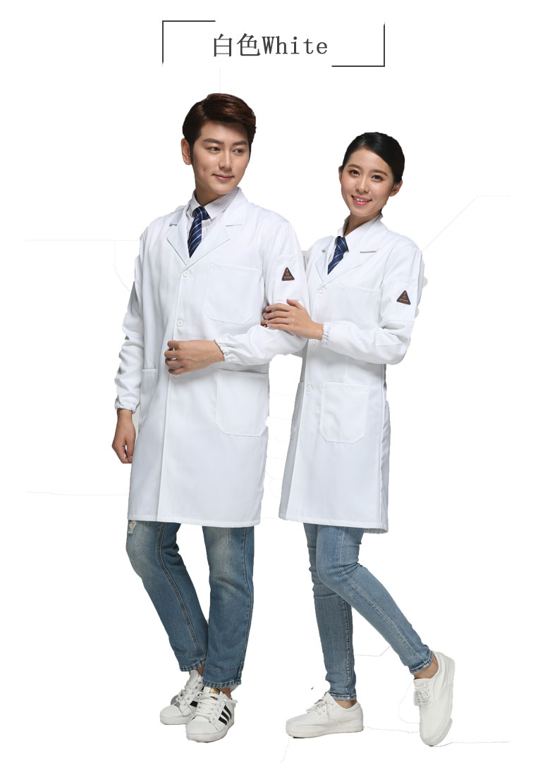 防酸碱静电工作服大褂长款实验室化学防化防护服白男女静电服(图5)