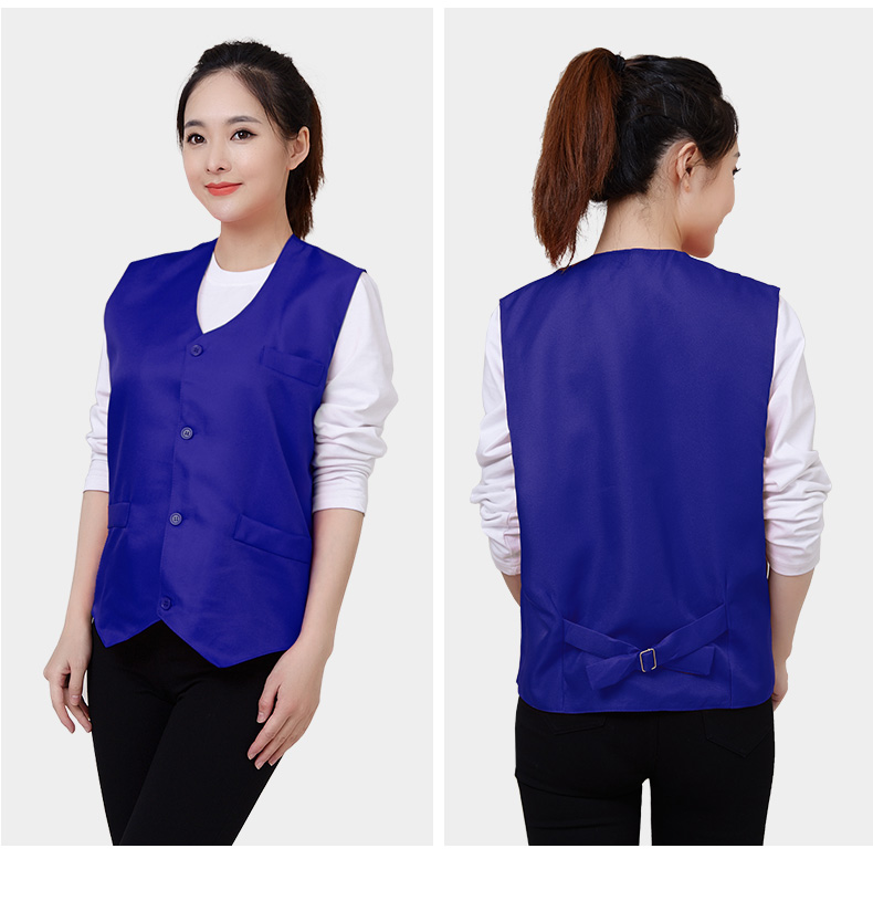 马甲定制印logo广告宣传公益义工红马夹超市卖场工作服定做印字(图9)