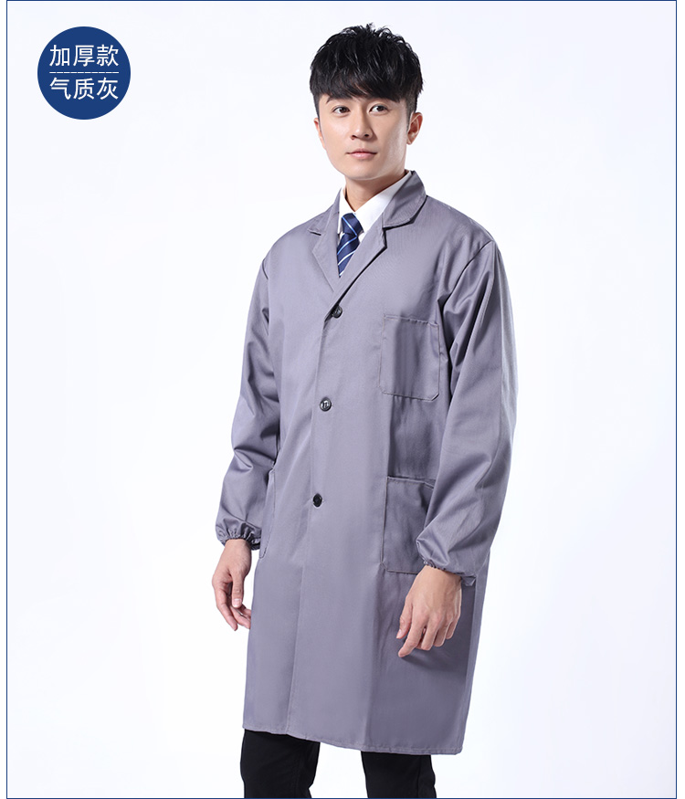 定制绿色褂工作服男长款上衣印字logo仓库搬运工装罩衣劳保服耐磨(图8)