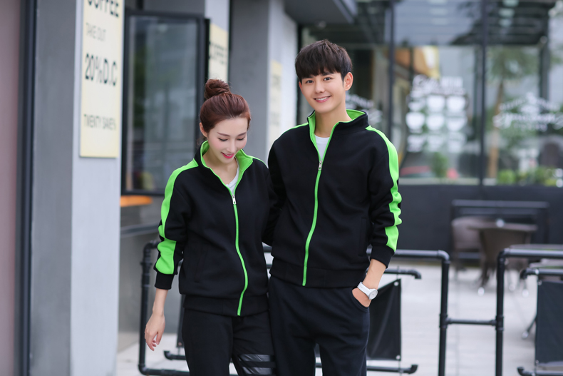 秋冬装快餐火锅店服务员工作服长袖卫衣定制超市工装加厚外套印字(图19)