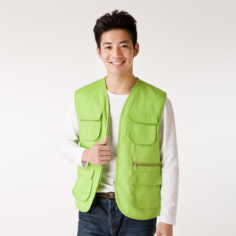 义工背心定做志愿者工作服马甲定制多口袋工装广告马夹订做印字(图4)