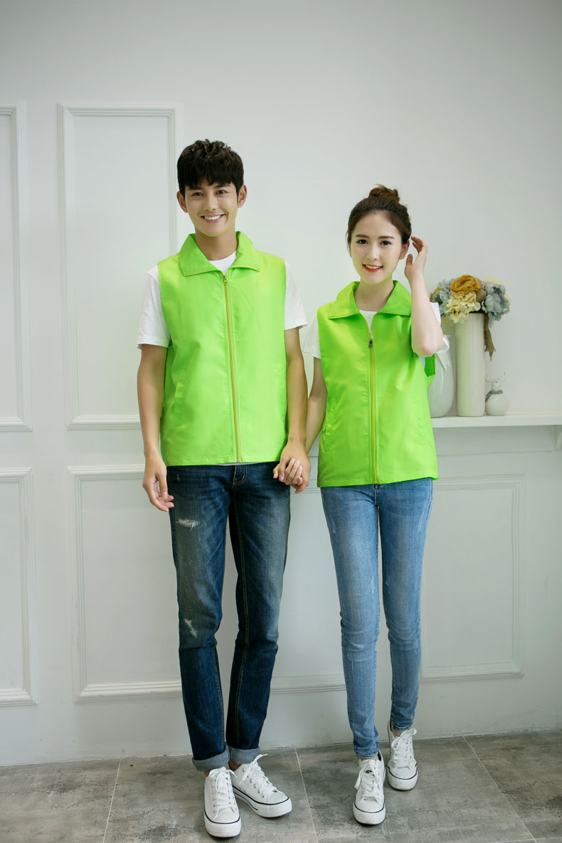 超市商场男女销售员印字工作服马甲志愿者婚庆公司马甲定制logo(图40)