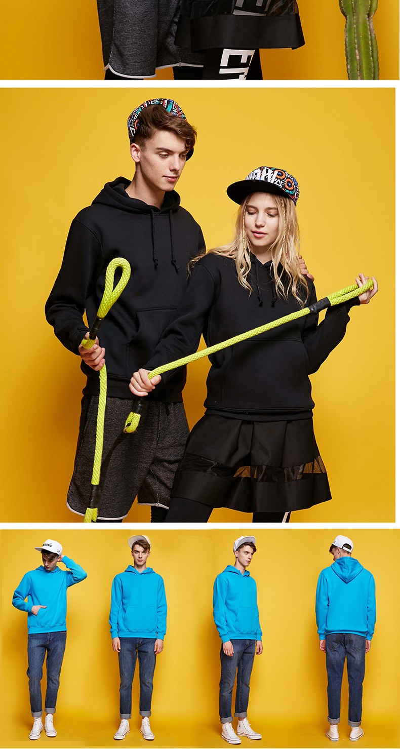 潮流班服长袖卫衣定制diy定做拉链帽衫外套加绒工作衣服印字logo(图17)