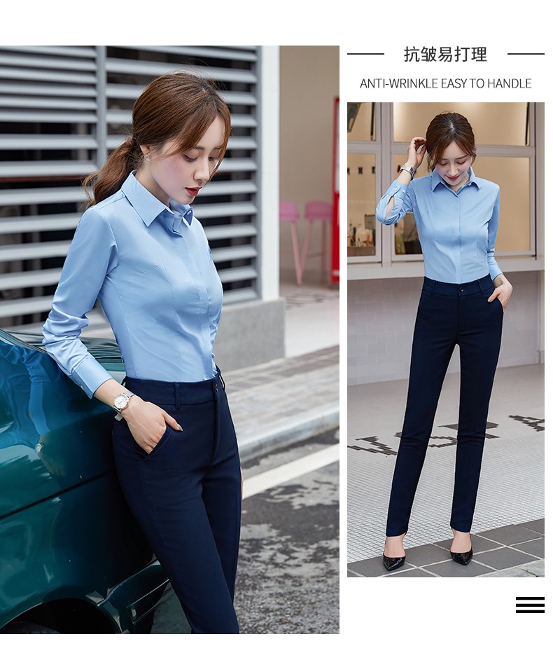 8166#免烫100%柔丝竹纤维 无口袋-暗扣-长袖衬衫(图10)