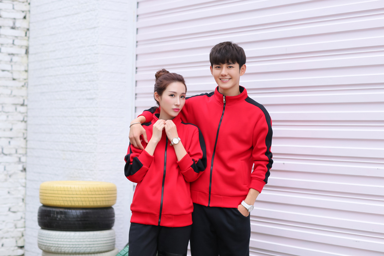 秋冬装快餐火锅店服务员工作服长袖卫衣定制超市工装加厚外套印字(图15)