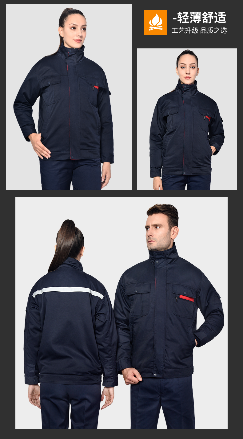 工作服棉衣男冬季加厚耐磨保暖防寒服劳保棉袄工厂车间可拆卸冬装(图11)