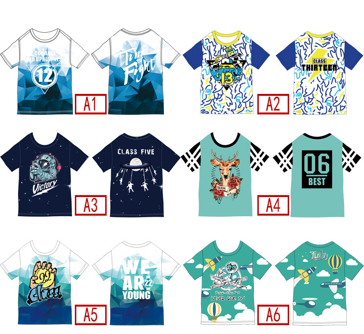 班服定制全身印t恤毕业学生夏季纯棉定做五分中袖短 袖套装运动会(图47)