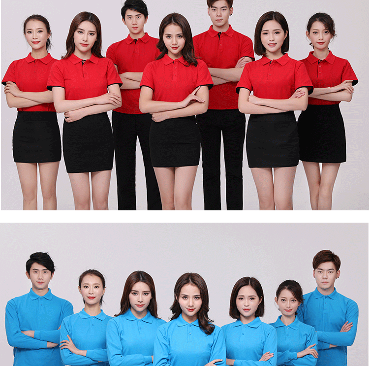 polo衫定制t恤短袖工作服印字Logo文化广告衫定做工衣团体服刺绣(图18)