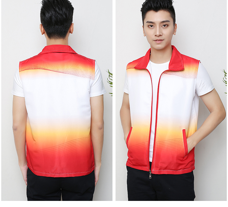 全身印志愿者马甲定制印logo义工红工作服背心定做印字广告活动衫(图10)