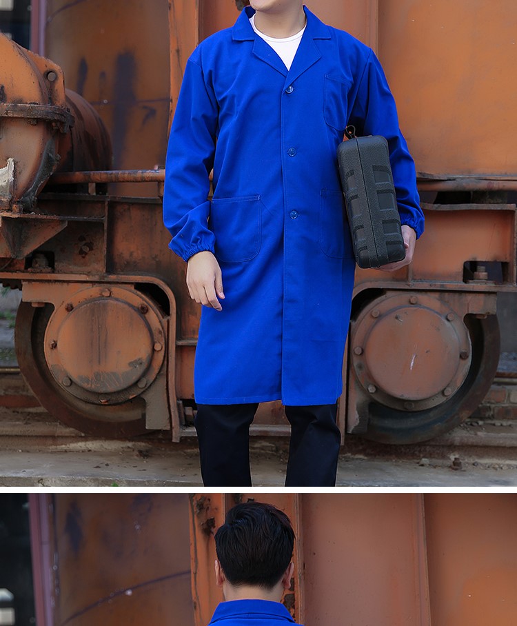 工作服大褂男女春秋长款搬运仓库劳保服蓝大褂上衣企业定制印绣字(图13)