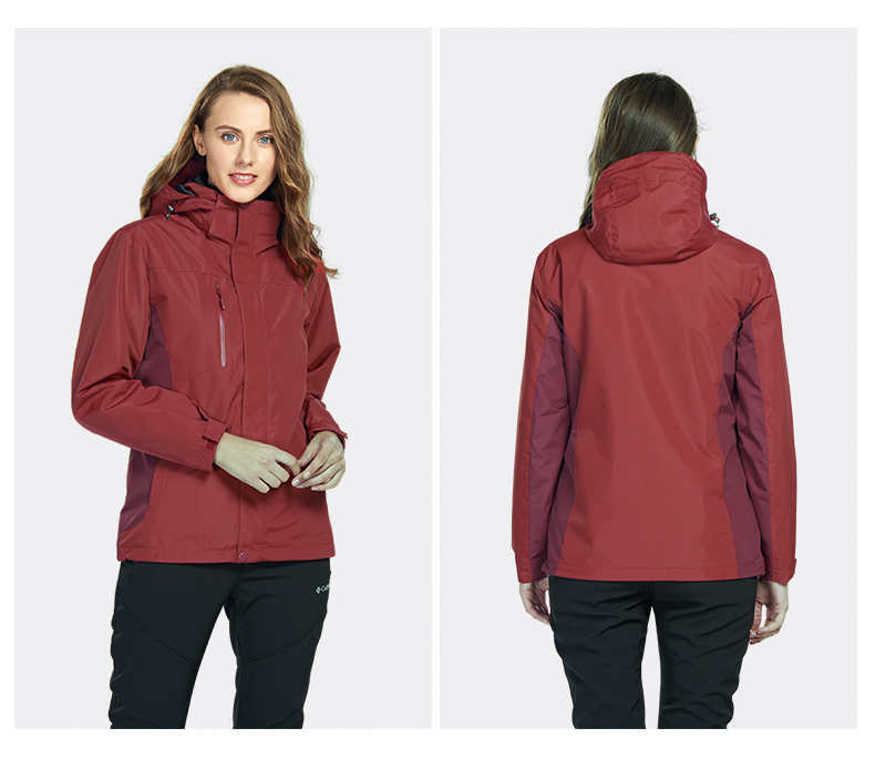 百炫冲锋衣定制三合一可拆卸户外防水保暖外套工作服定制印logo(图17)