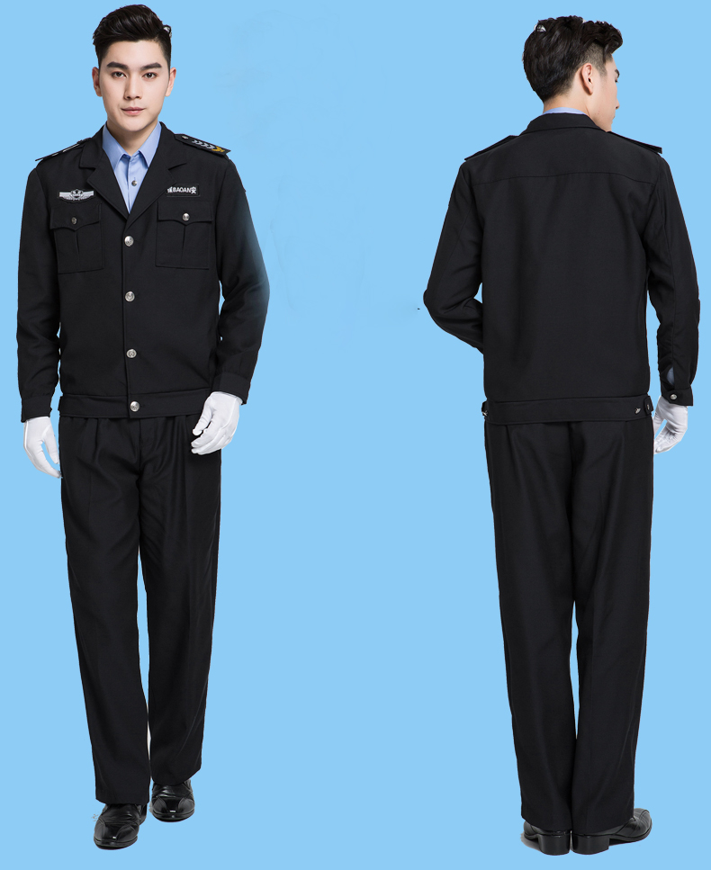 保安服套装保安制服春秋装学校酒店保安夹克保安工作服春季保安服(图2)