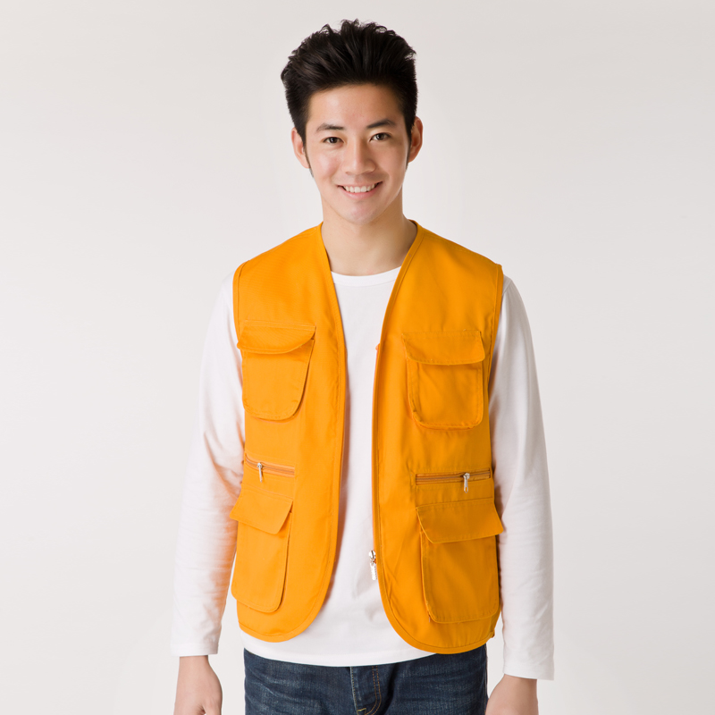 义工背心定做志愿者工作服马甲定制多口袋工装广告马夹订做印字(图6)